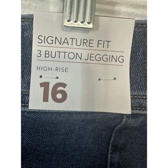 Lane Bryant High Rise Blue Denim Jeggings Size 16 - Picture 5 of 12